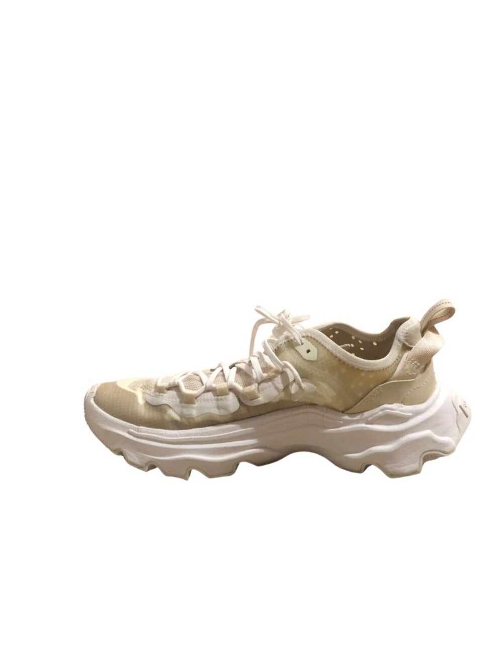 Sorel Womens Kinetic Breakthru Tech Lace athletic beige chunky sneakers size 10 - Picture 4 of 8
